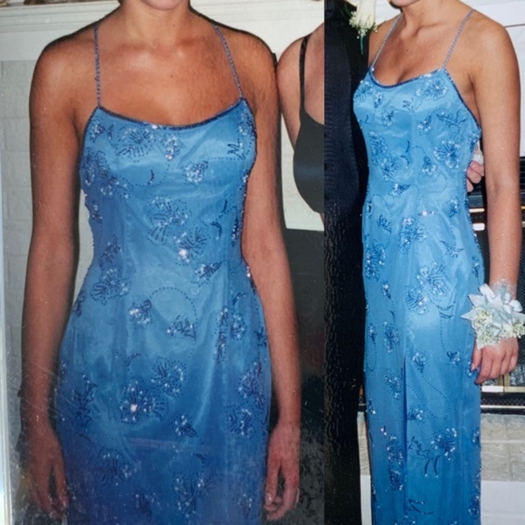 Beaded Formal Dress Vintage Silk Alyce Designs - Picture 2 of 8